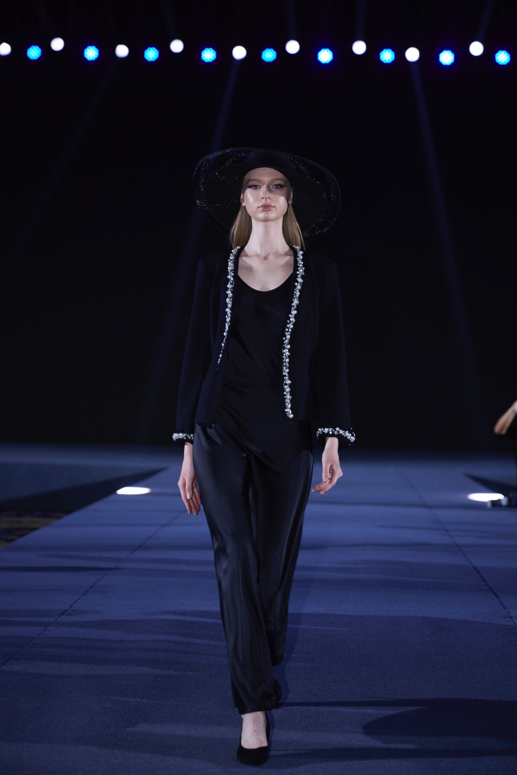 Silk Slip Dress in Noir