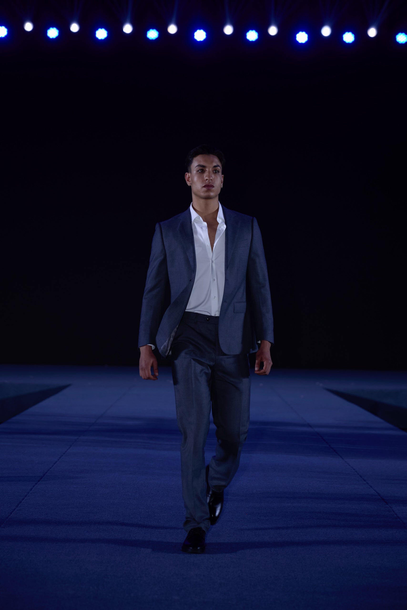 Wool Suit in Charcoal Grey