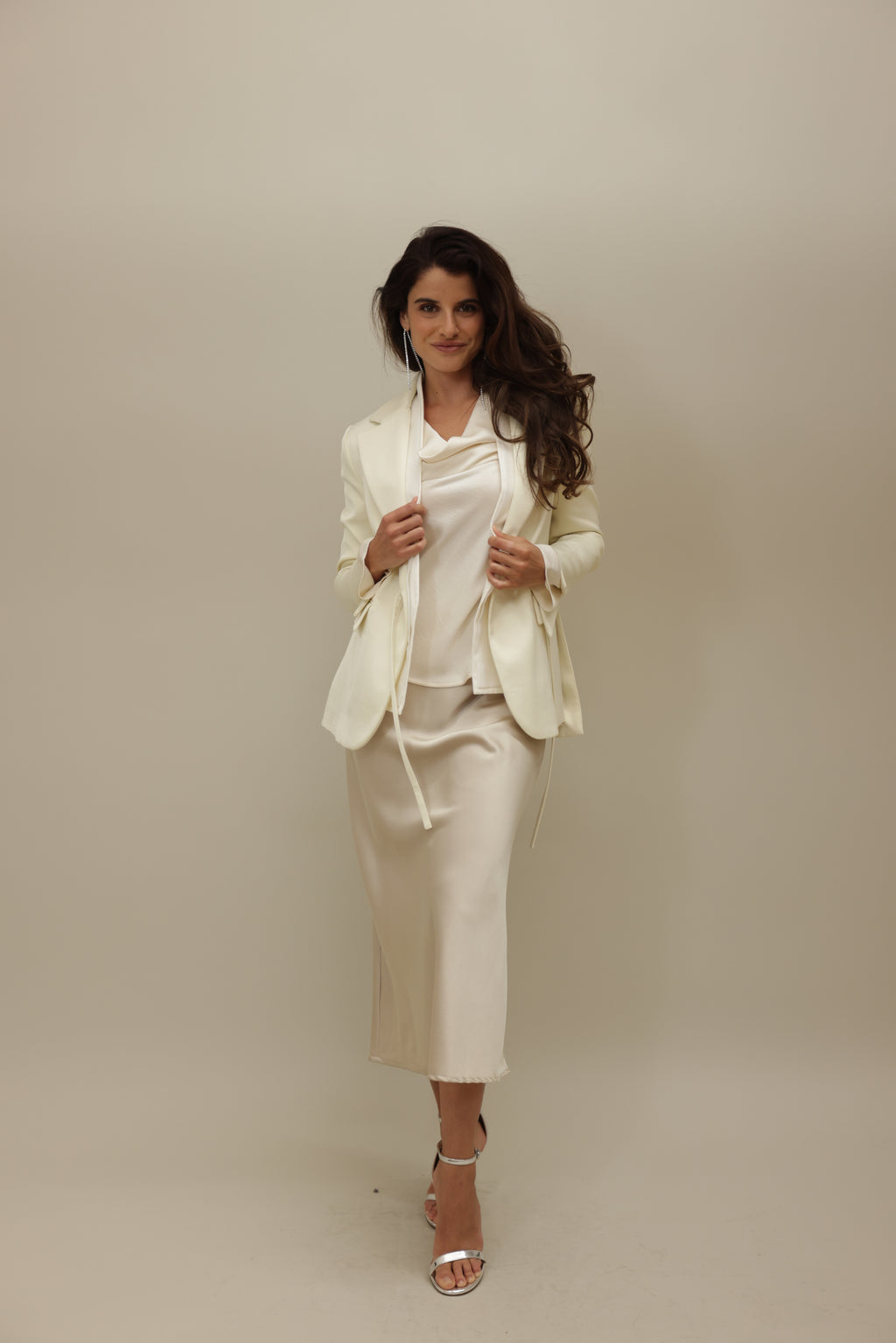 Silk-Blend Midi Skirt - Timeless Sophistication