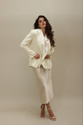 Timeless Elegance Silky Cream Suit