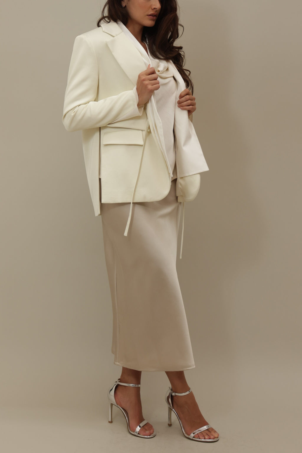 Silk-Blend Midi Skirt - Timeless Sophistication