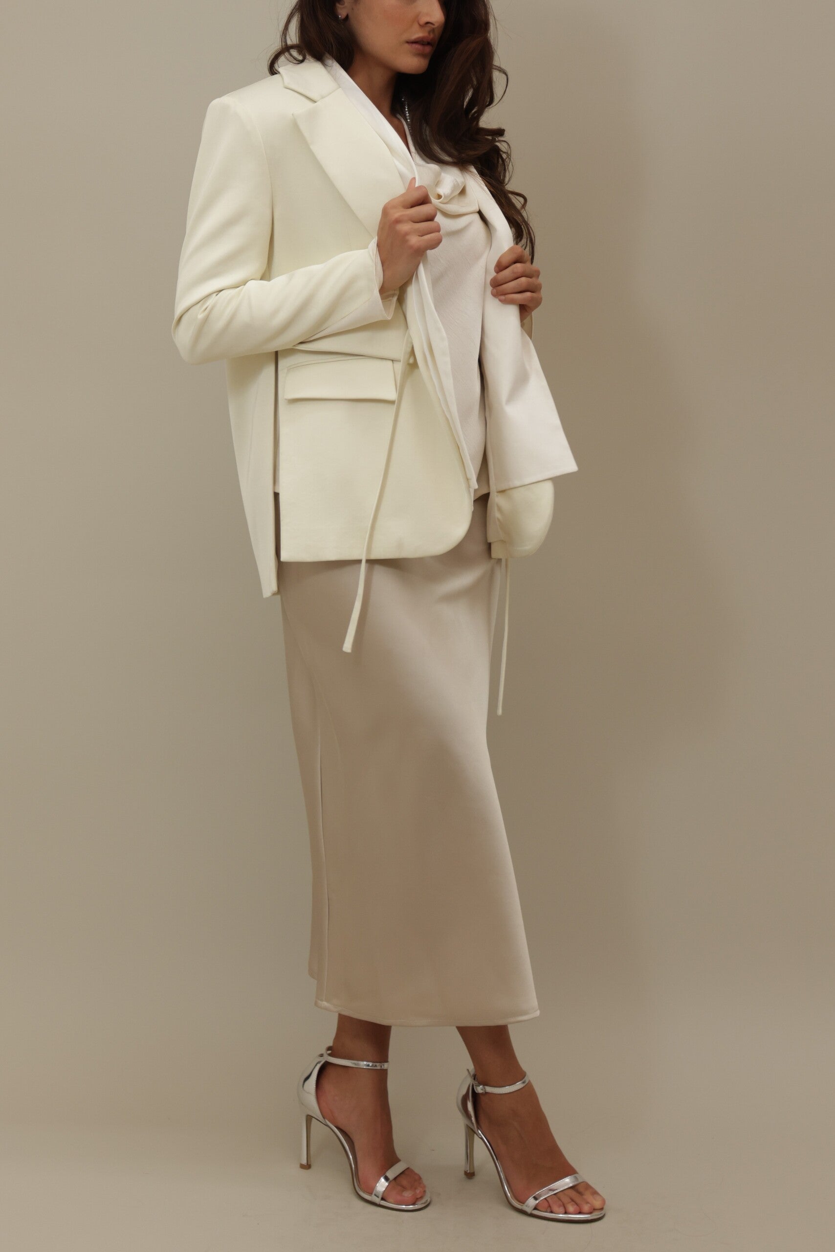 Silk-Blend Midi Skirt - Timeless Sophistication