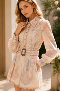 Élodie Floral Blouse & Shorts Set