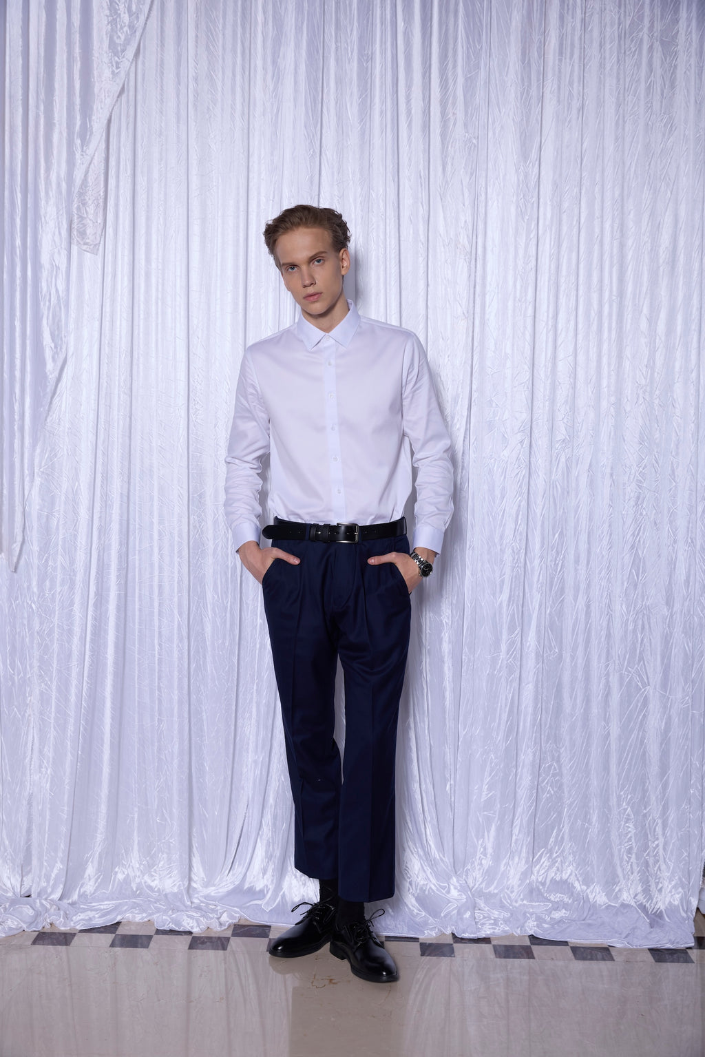 Sterling Classic Premium Cotton Dress Shirt in White