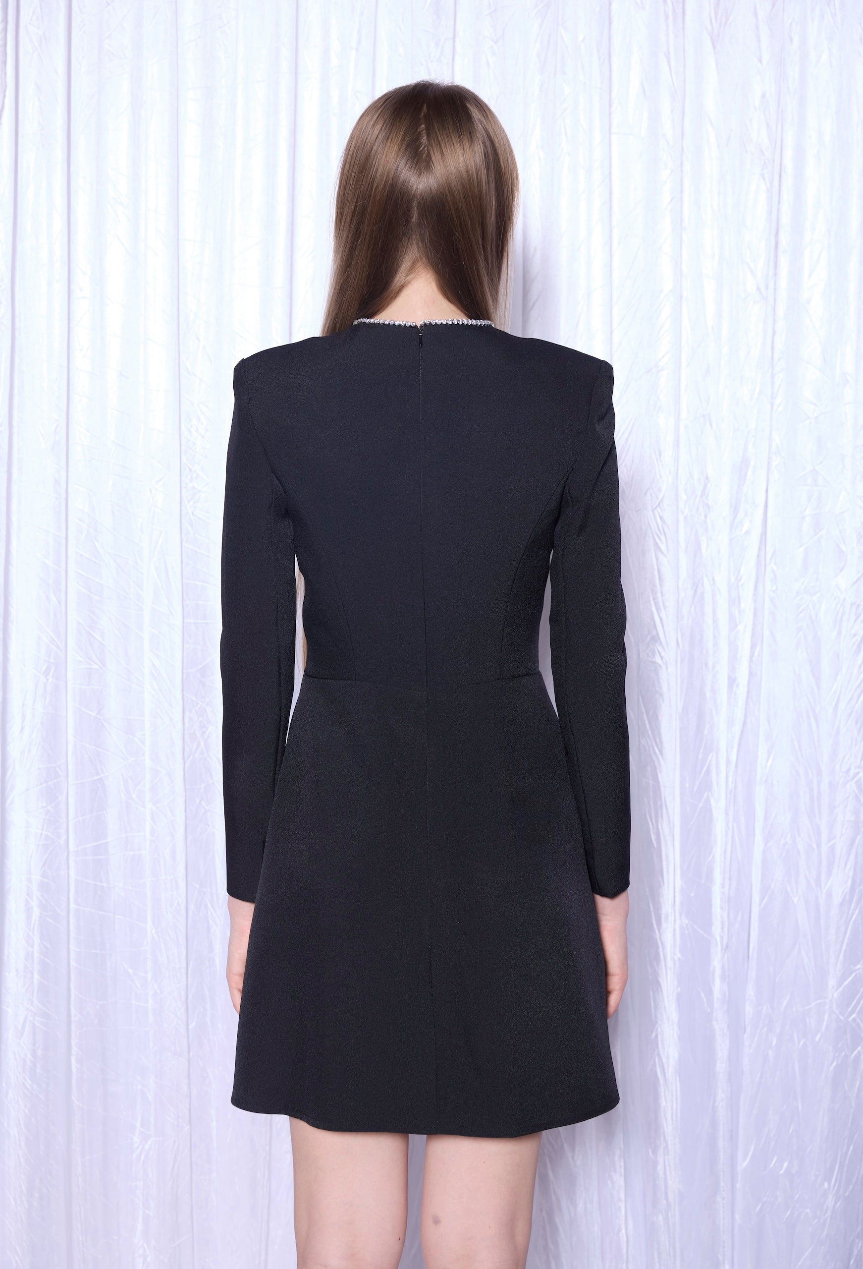 Sculpt Diamond Blazer Dress in Noir