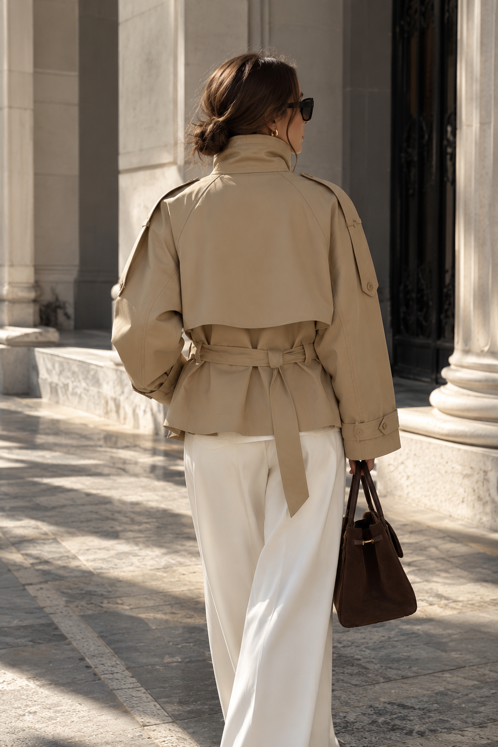 Madeleine Cropped Trench Jacket