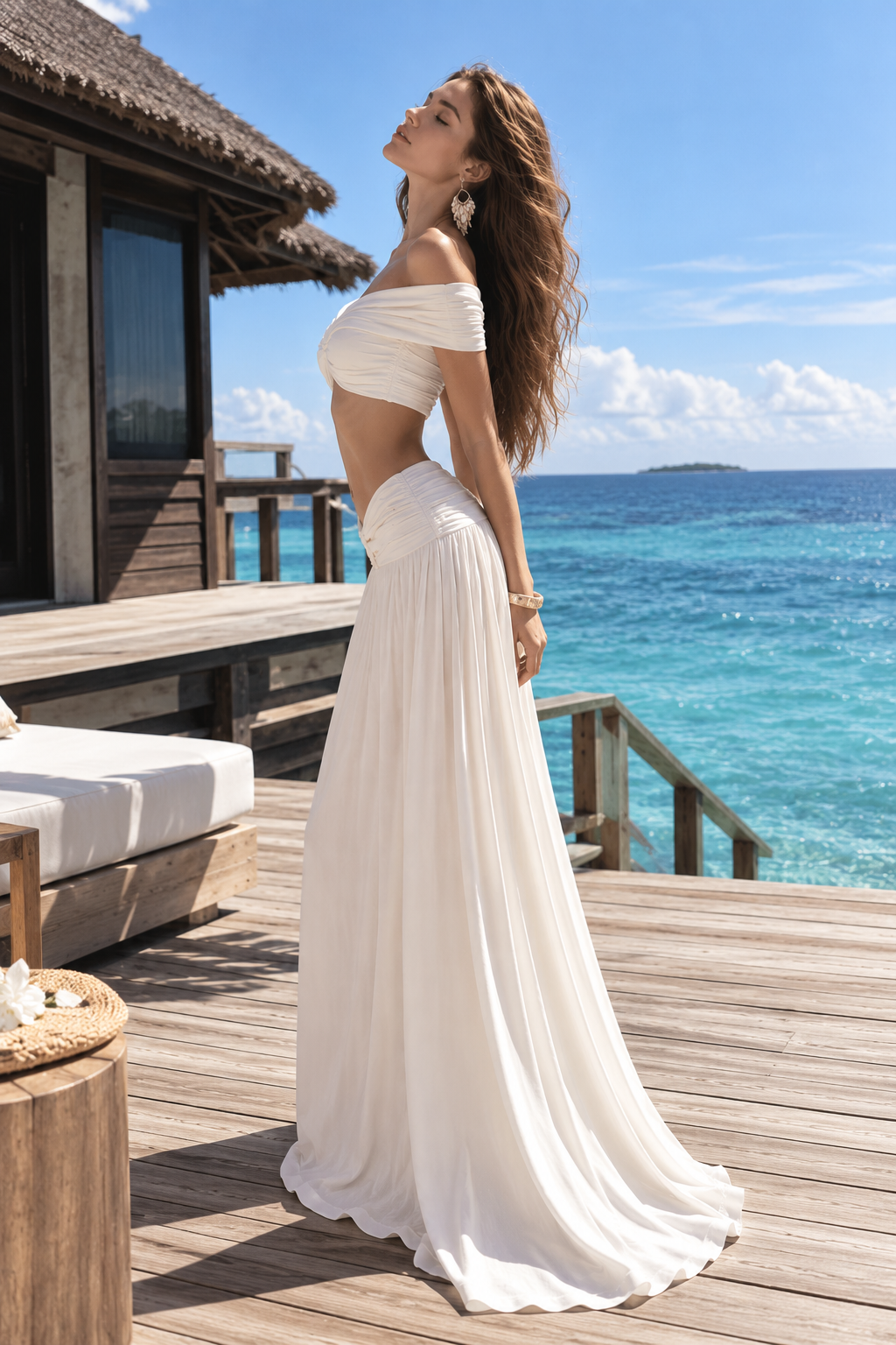 Calista Ruched Resort Two-Piece Set