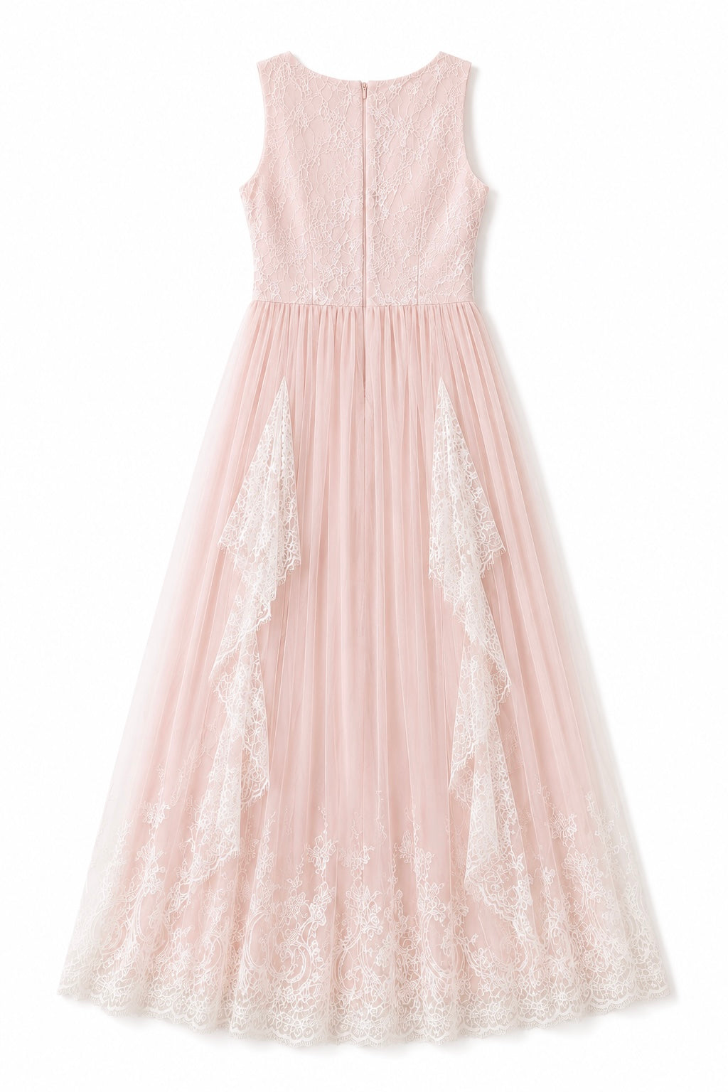Rosalié Lace Maxi Dress – Blush Lace Bridal Shower & Occasion Dress
