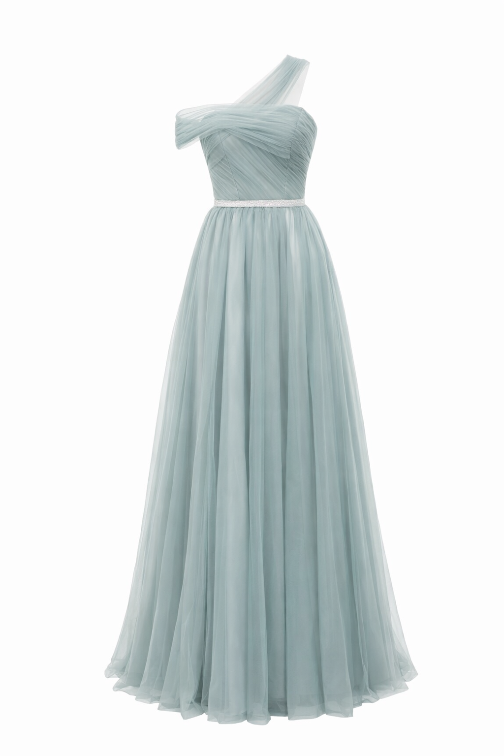 Clémence Ice Blue Weddings Bridesmaid Prom Tulle Gown