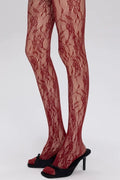 Elegant Lace Knit Tights – A Statement of Sophistication