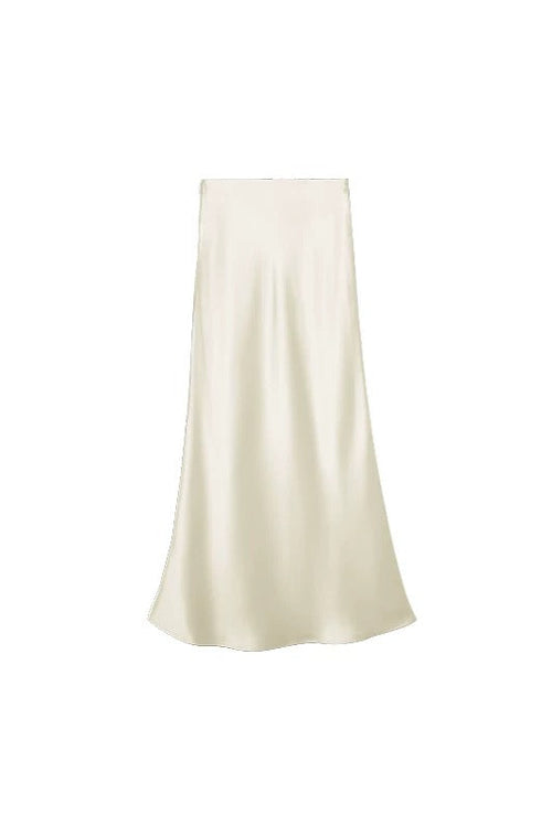 Silk-Blend Midi Skirt - Timeless Sophistication