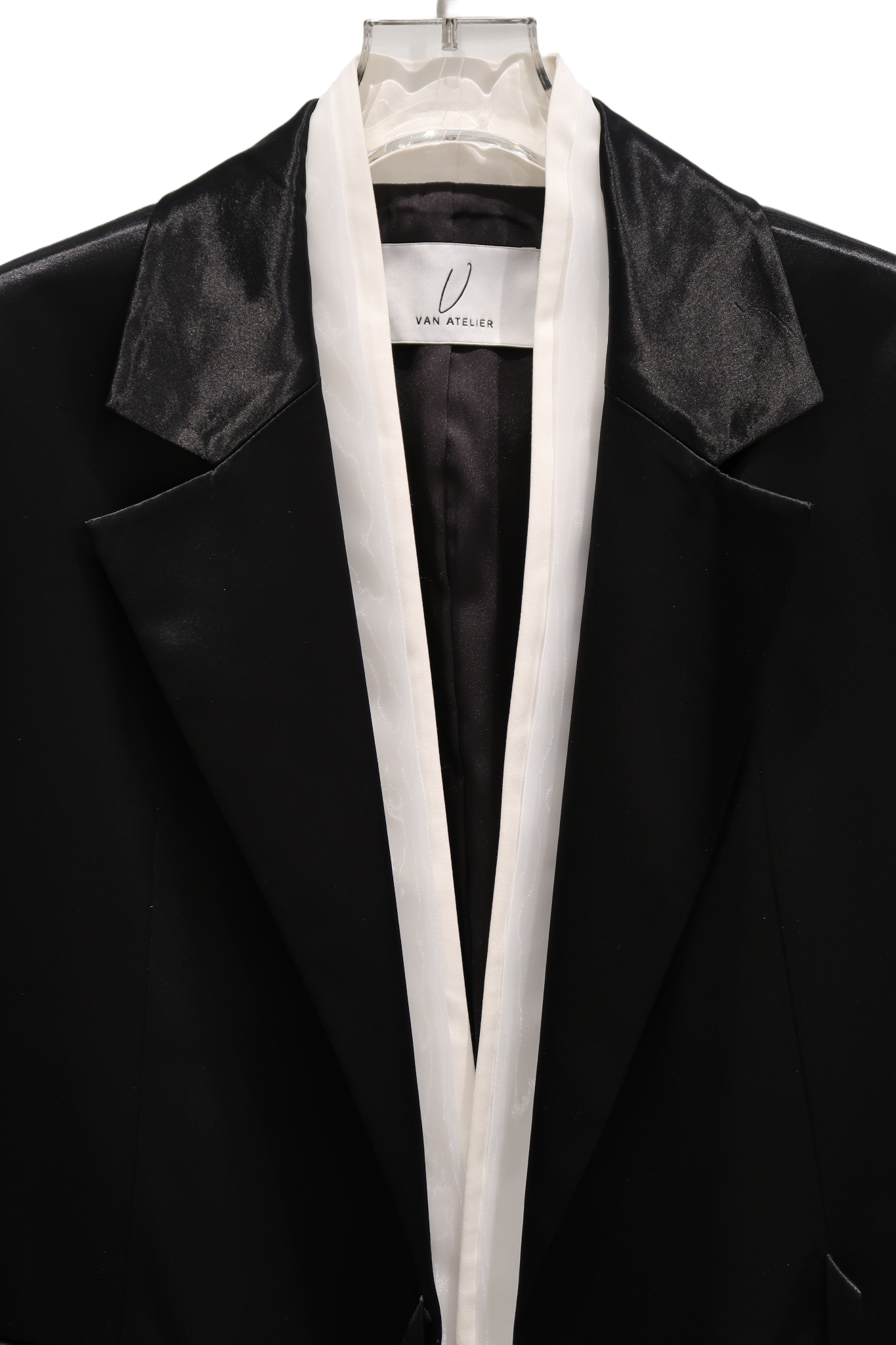 Black Luxe Silk Tailoring Blazer Suit