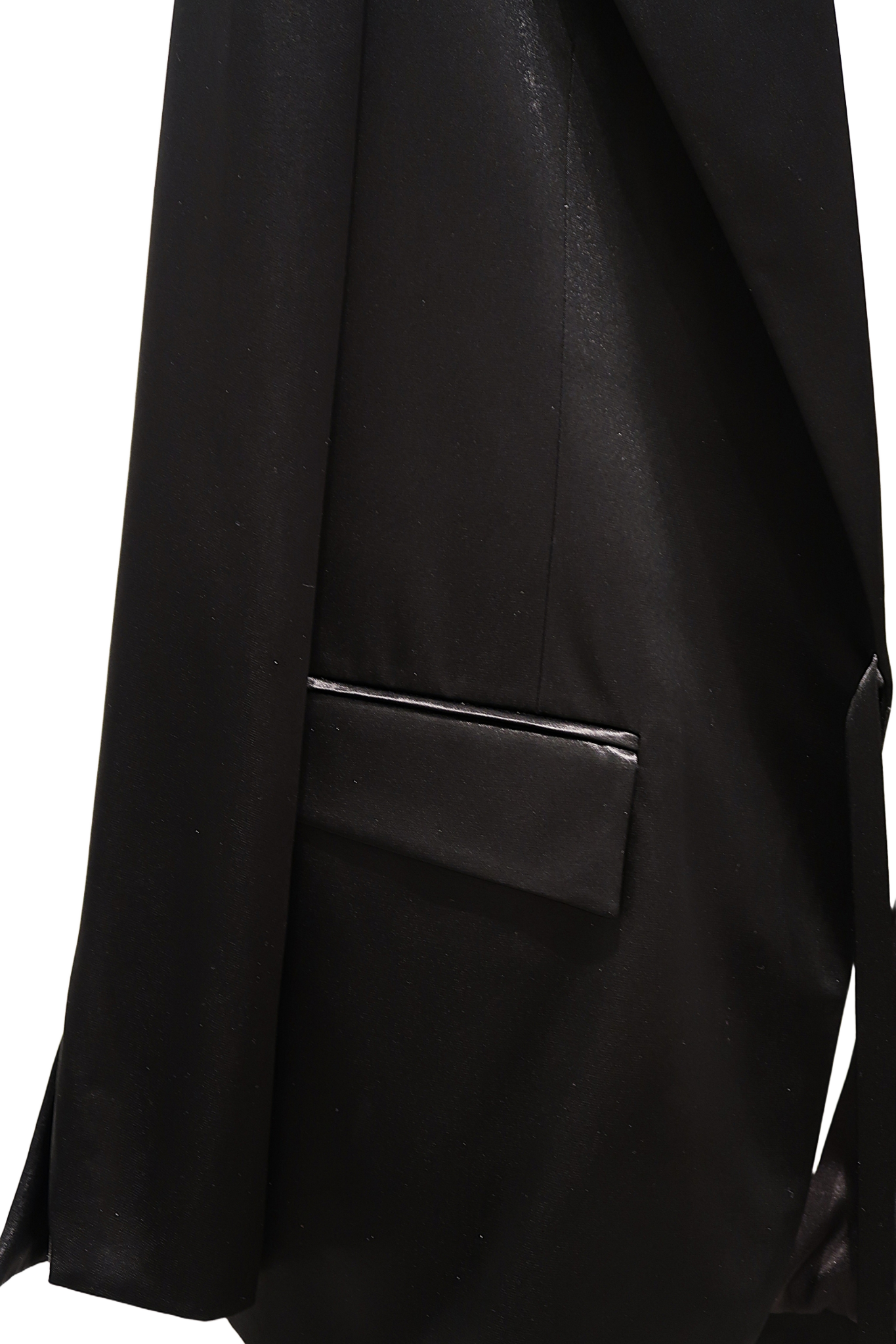 Black Luxe Silk Tailoring Blazer Suit