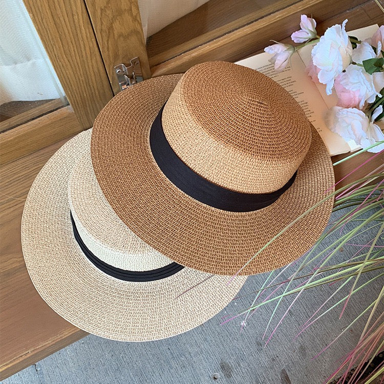 Wide Brim Summer Straw Beach Hat