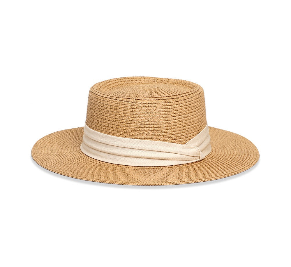 Wide Brim Summer Straw Beach Hat