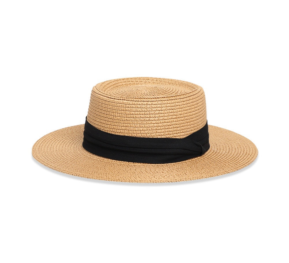 Wide Brim Summer Straw Beach Hat