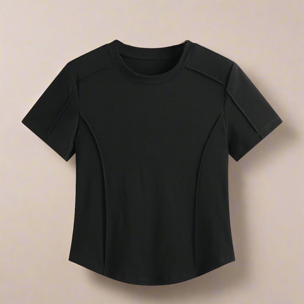 White Sculpt Seam T-shirt