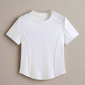 White Sculpt Seam T-shirt