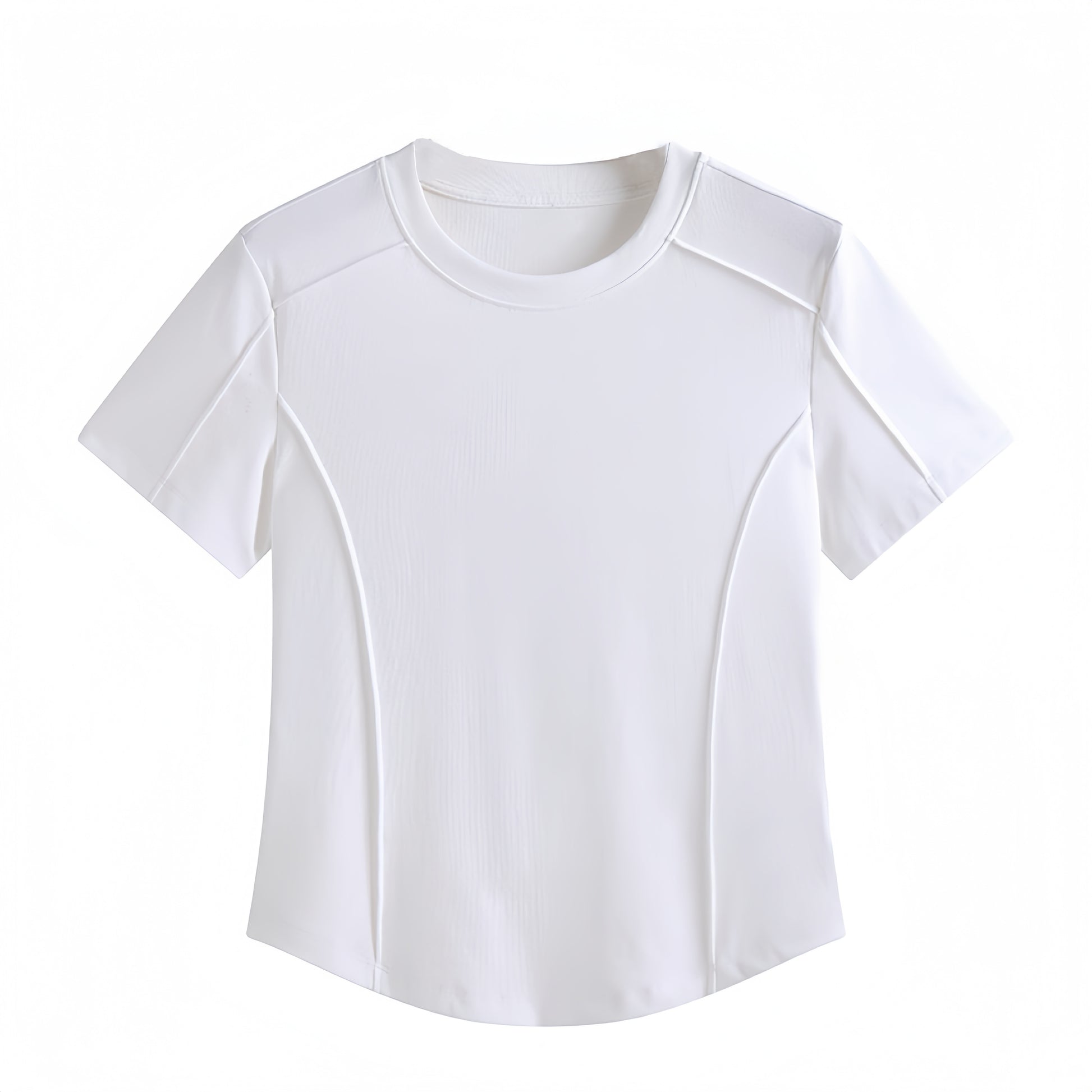 Black Sculpt Seam T-shirt
