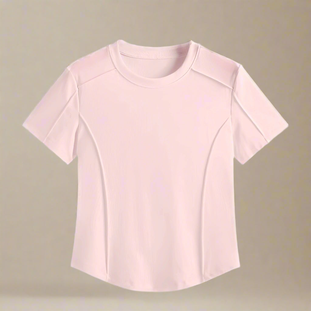 White Sculpt Seam T-shirt